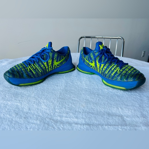 Nike Kids KD 8 GS 'Hyper Cobalt' Athletic Sneakers - Picture 11 of 13